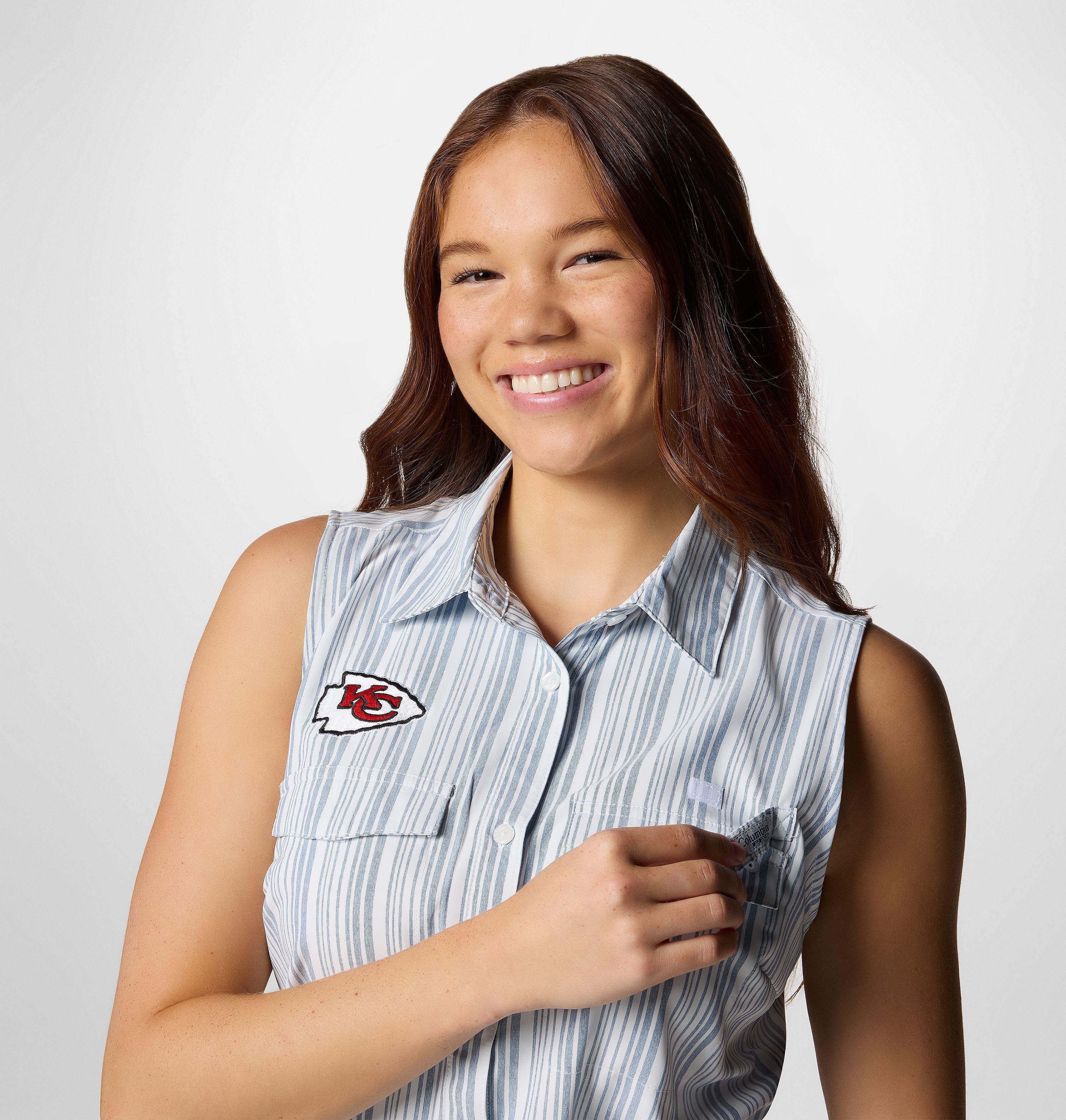 Women's PFG Sun Drifter Woven Dress II - Kansas City Chiefs 5