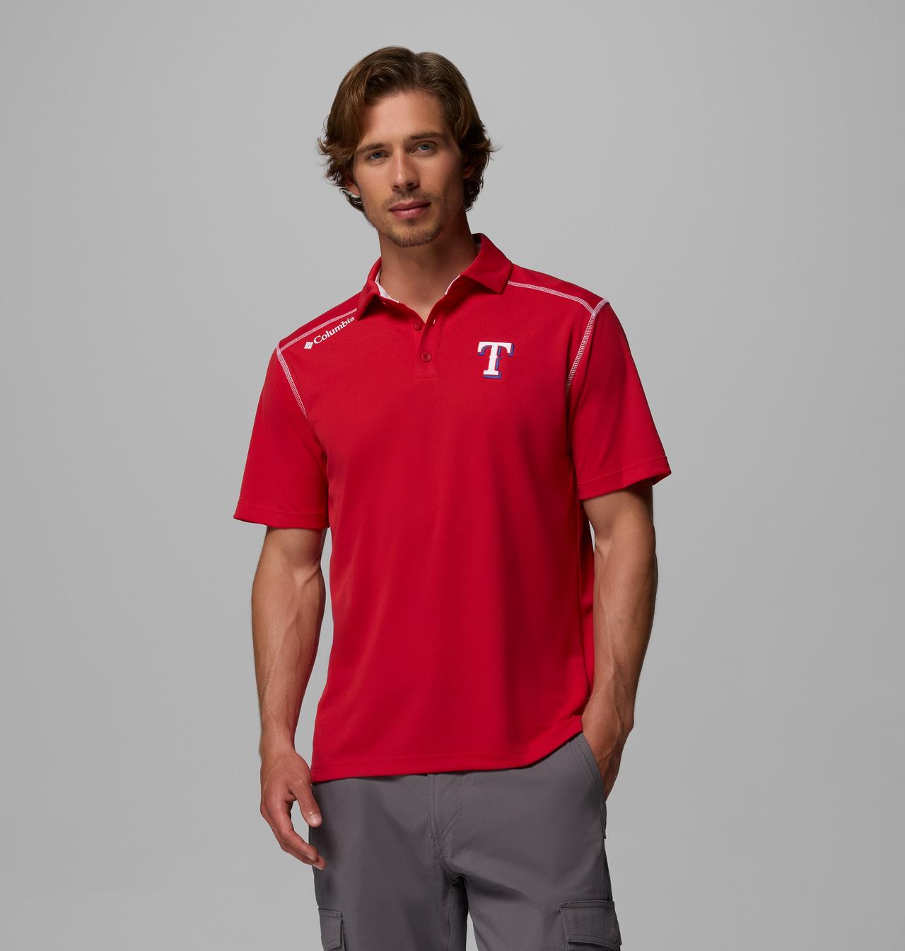 Men's Shotgun Polo - Texas Rangers 1