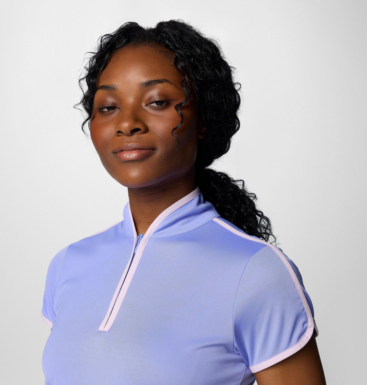 Женское поло Columbia Range Marker, цвет: Serenity — фото 3