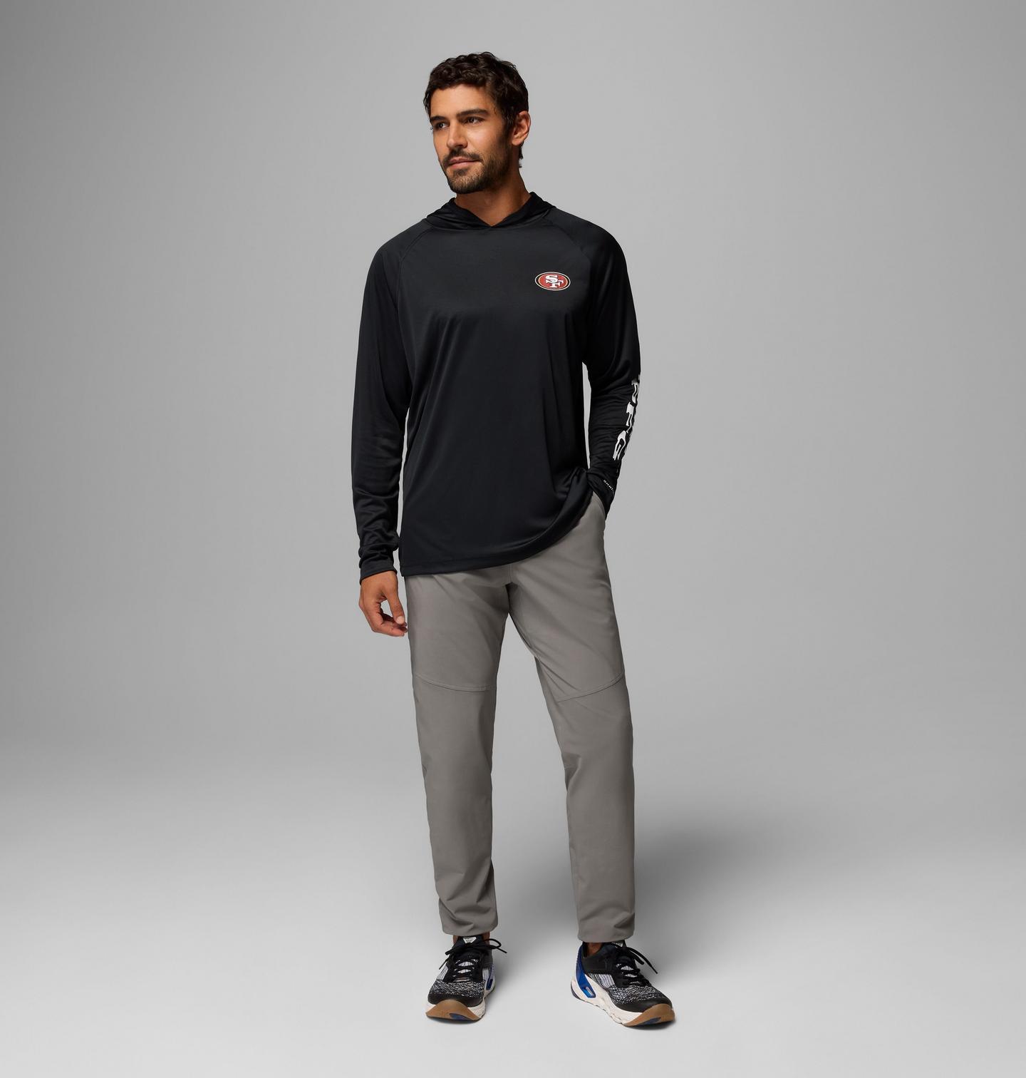 Мужское худи Columbia NFL Pfg Terminal Tackle™ San Francisco 49ers, цвет: Чёрный — фото 2