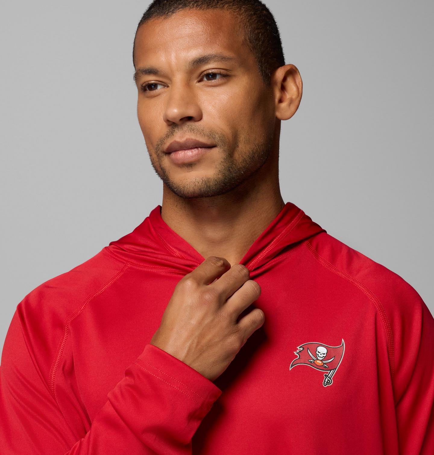 Мужское худи Columbia NFL Pfg Terminal Tackle™ Tampa Bay Buccaneers, цвет: Красный — фото 4