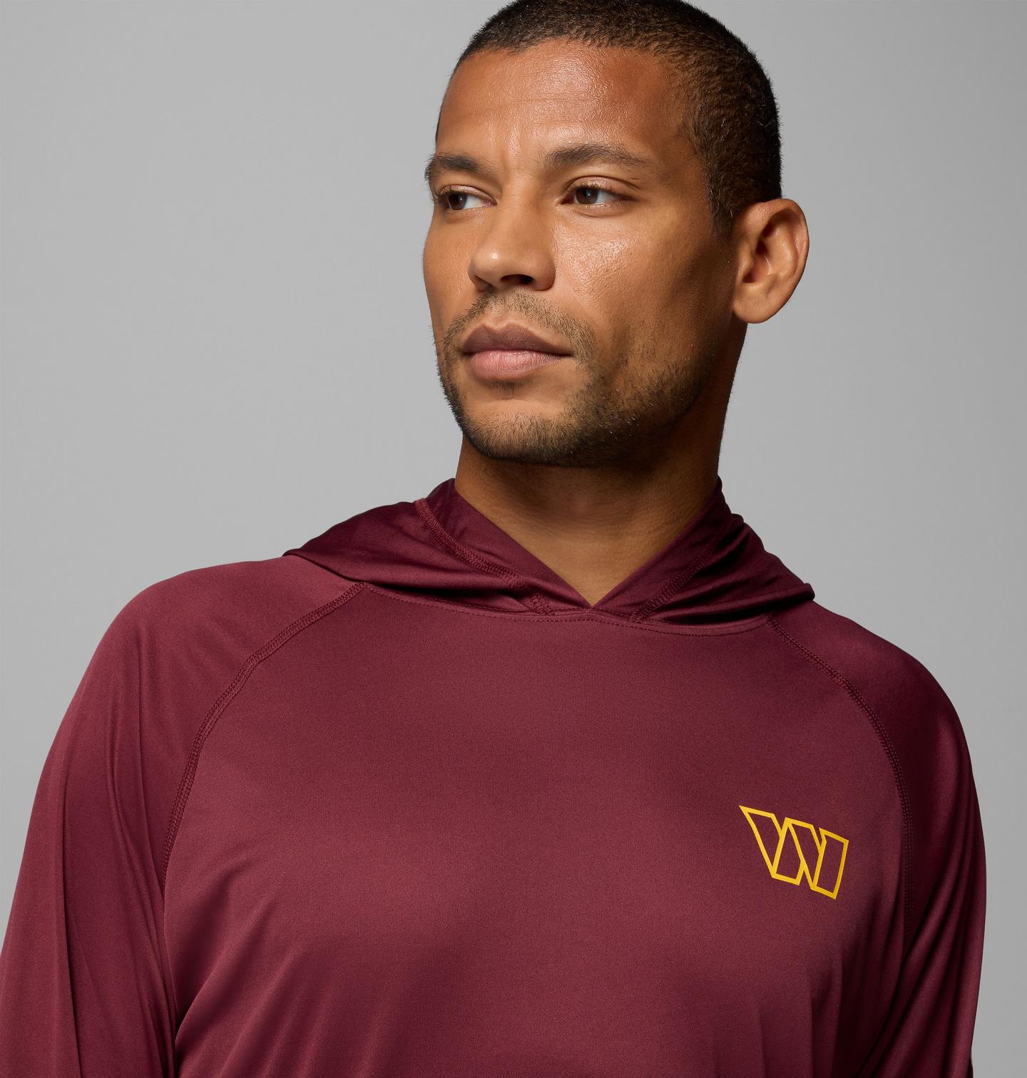 Мужское худи Columbia NFL Pfg Terminal Tackle™ Washington Commanders, цвет: Бордовый — фото 4