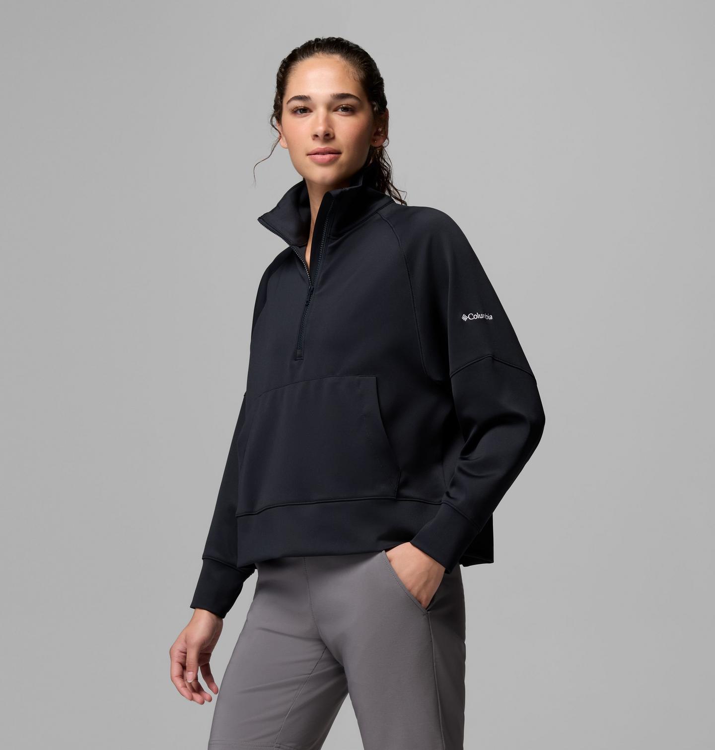 Женский свитер Columbia Wickhams Hills Pullover, цвет: Чёрный — фото 3