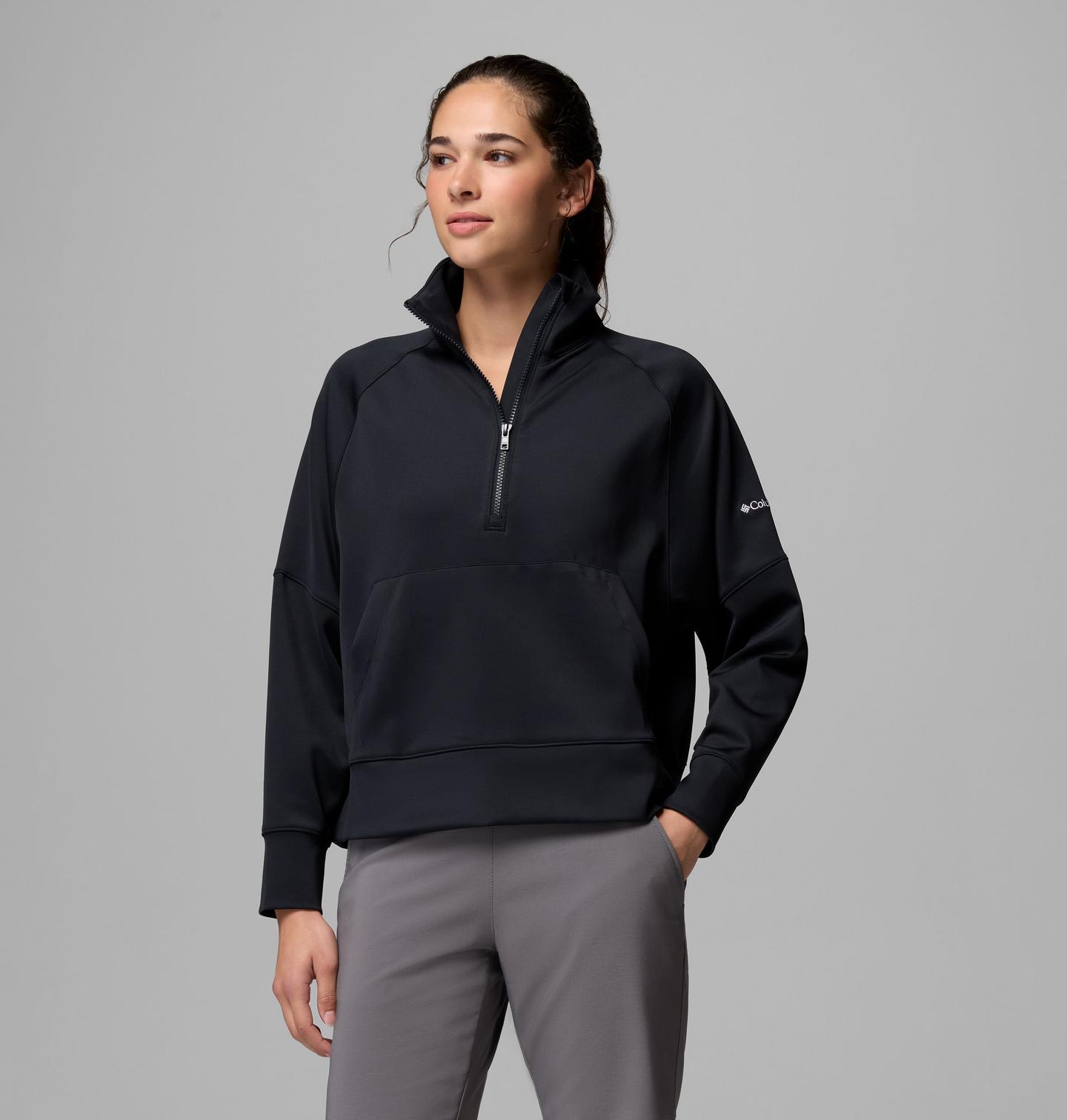 Женский свитер Columbia Wickhams Hills Pullover, цвет: Чёрный — фото 1