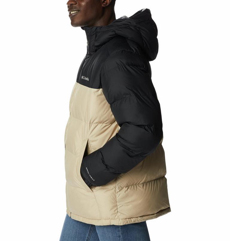 Men's Pike Lake Hooded Jacket, Color: Ancient Fossil, Black, image 3