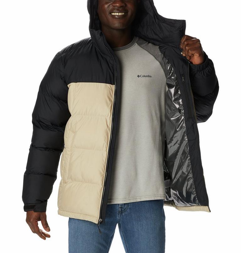 Men's Pike Lake Hooded Jacket, Color: Ancient Fossil, Black, image 5