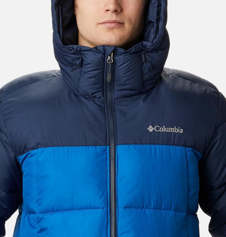 Men's Pike Lake Hooded Down Jacket, Color: Bright Indigo, Collegiate Navy, image 4