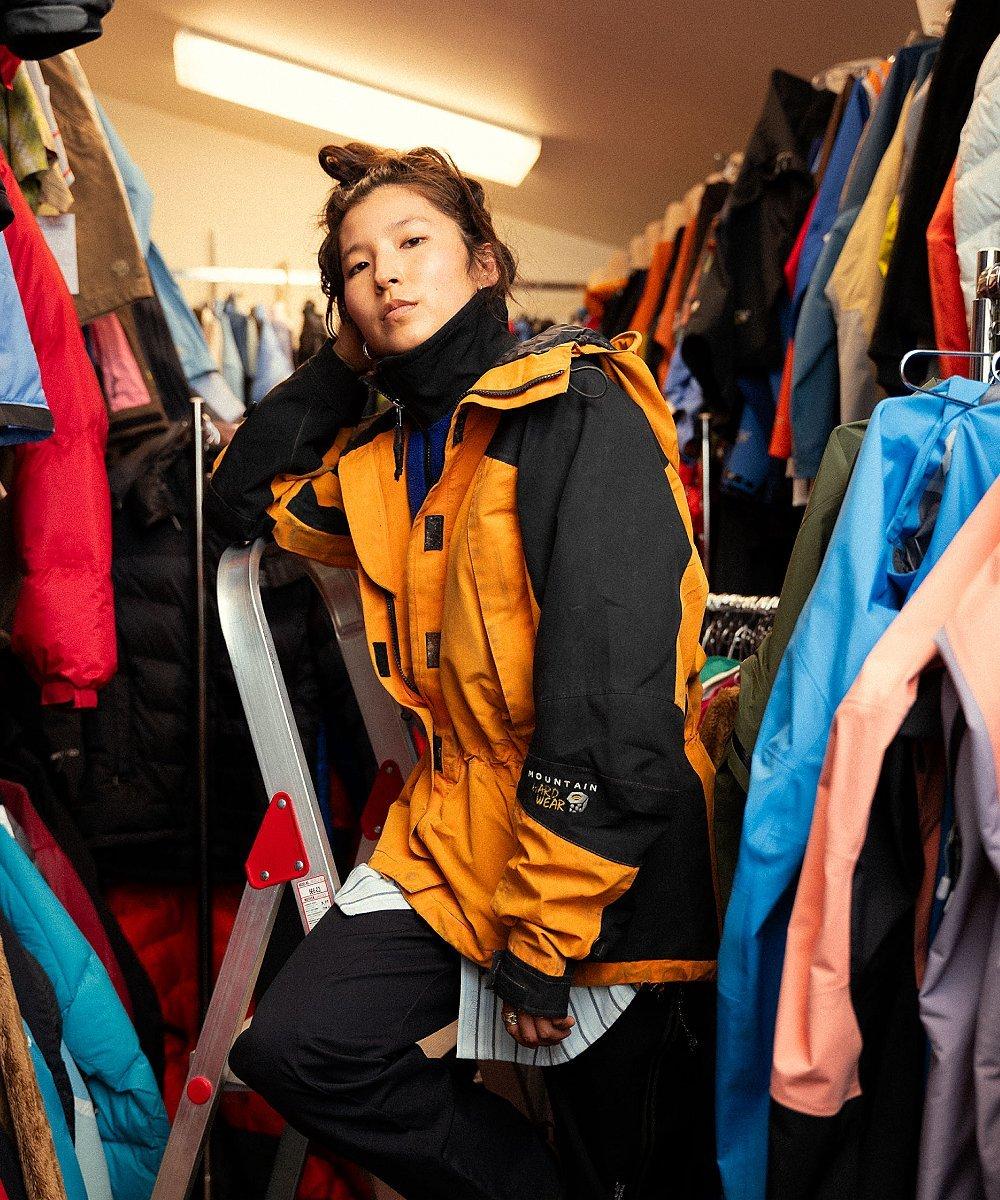 Terumi Murao poses for the camera inside MHW archive closet.
