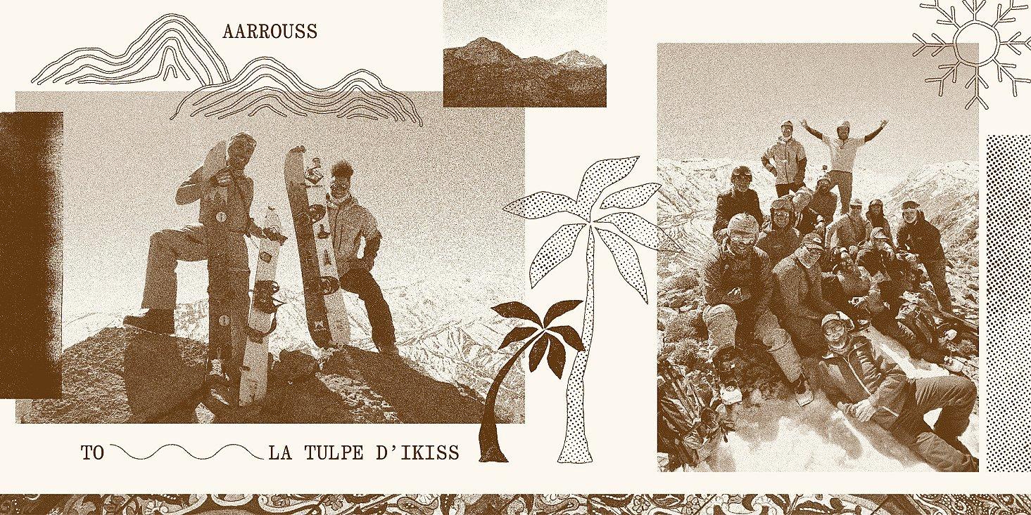 Collage of Bryce and his Morocco travels.