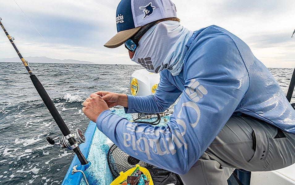 Man preparing to fish.