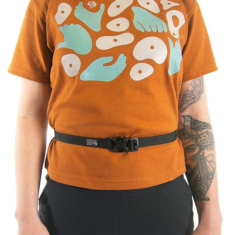 Front view of the Try Hard Chalk Bag on model