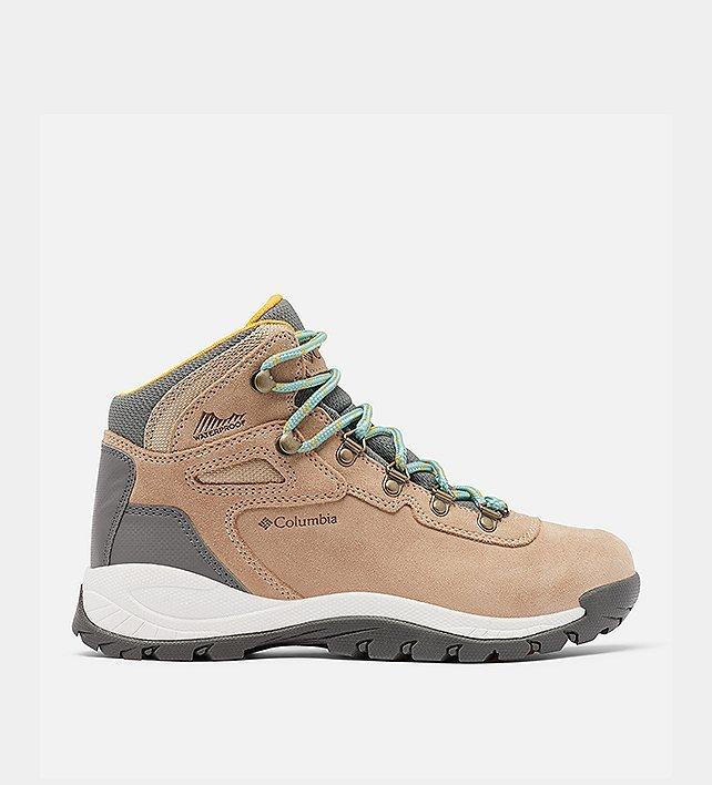 Tan womens hiking boot.