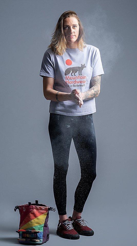Alex Johnson wearing the Women's All Day Favorite Tight in the Studio
