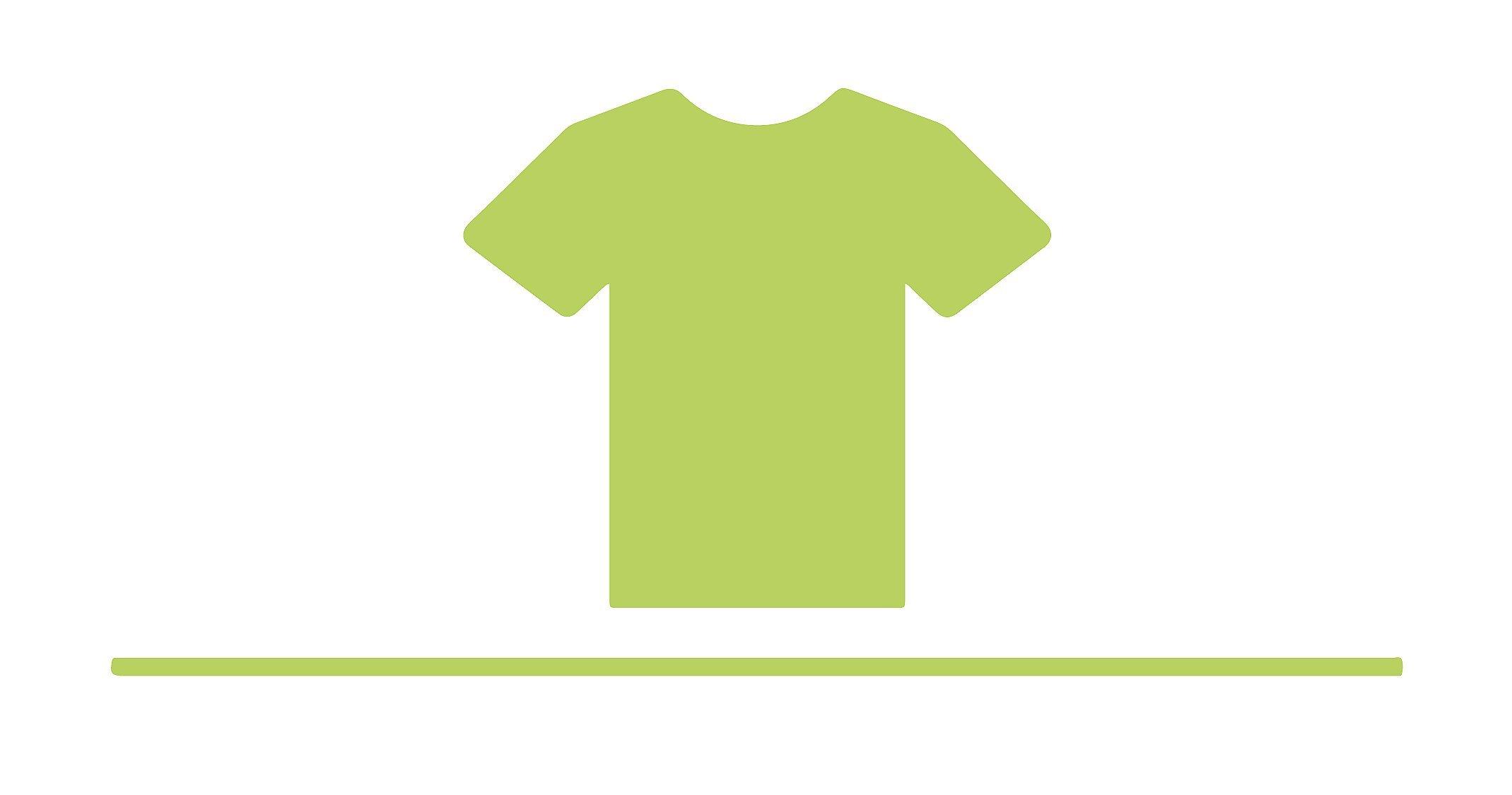 Illustration of a green t-shirt.