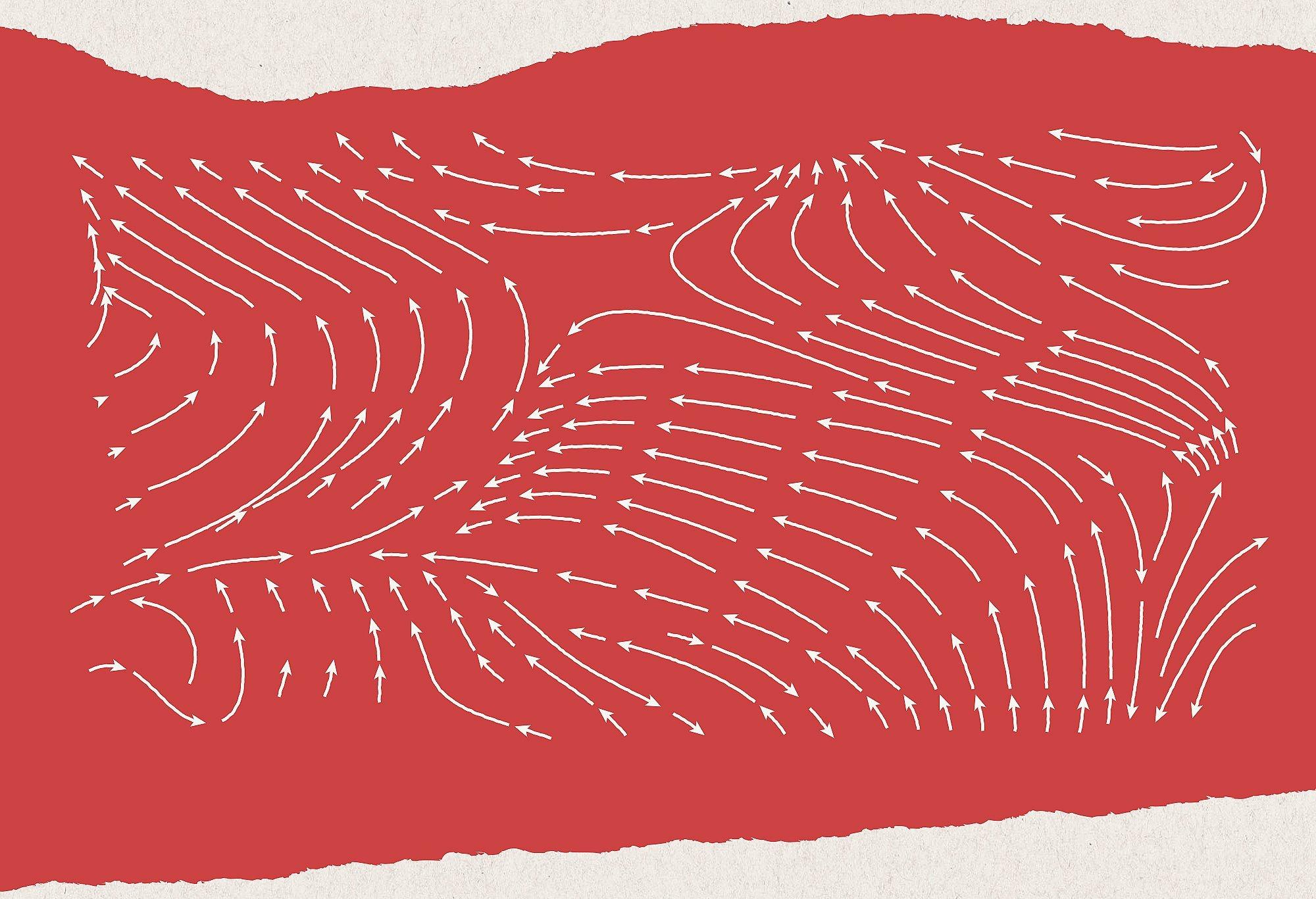 blue arrows airflow graphic background