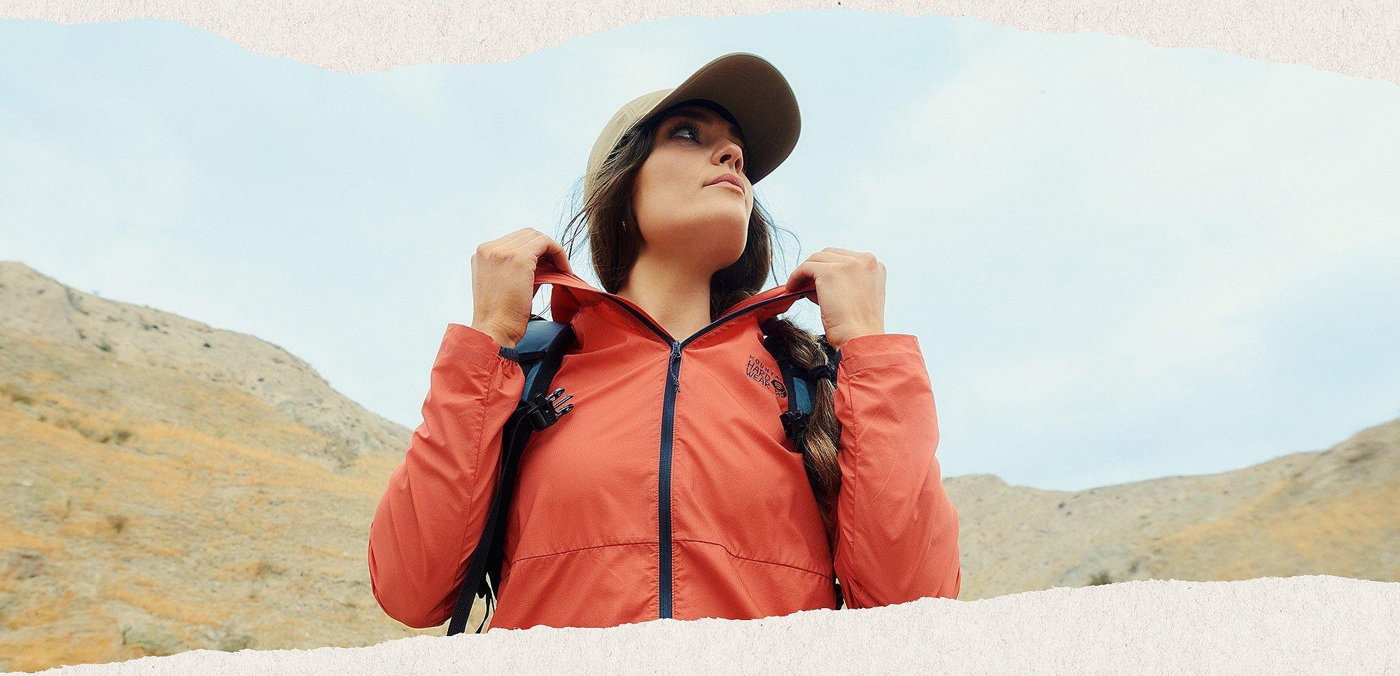 hiking in the airshell hoody