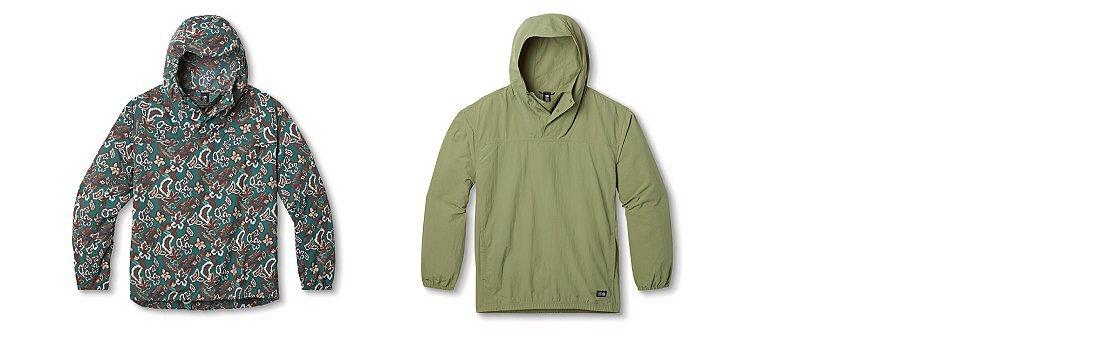 The Stryder Anorak in two colors/patterns