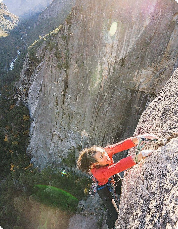 Miranda climbing