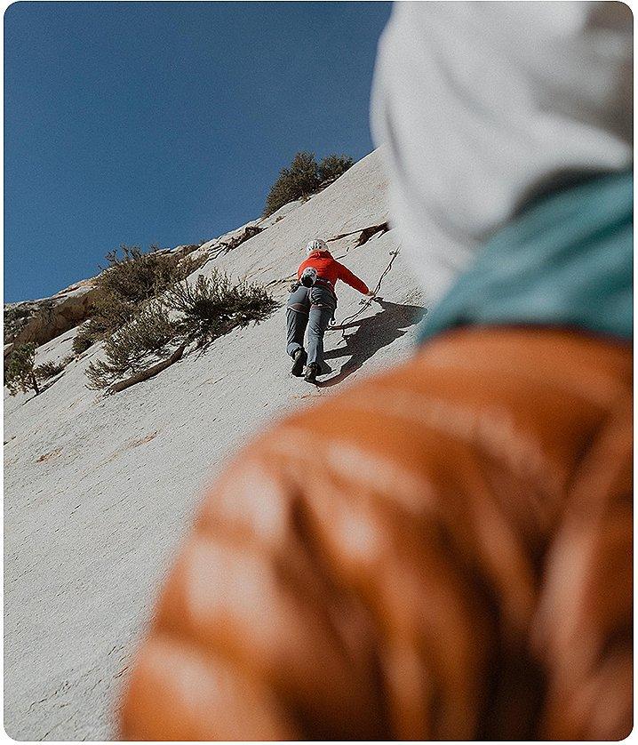 Miranda climbing while pregnant

