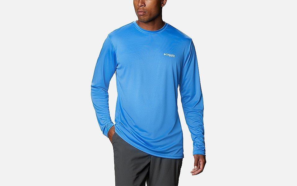 Men wearing Terminal Tackle Long Sleeve PFG Shirt
