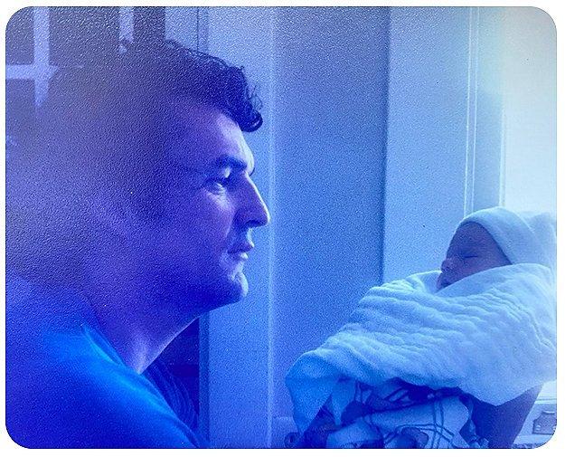 Ethan and his dad, shortly after Ethan was born