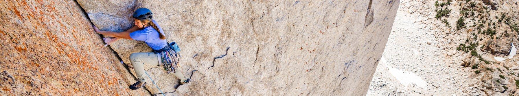 Climbing in the eastern Sierra.