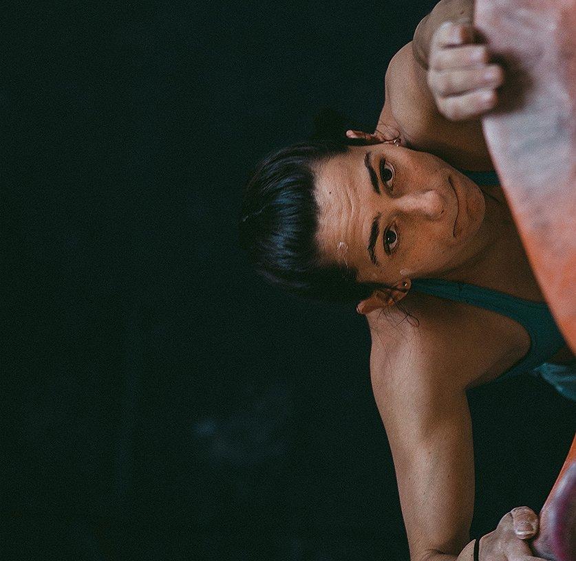 Kyra looking for her next hold