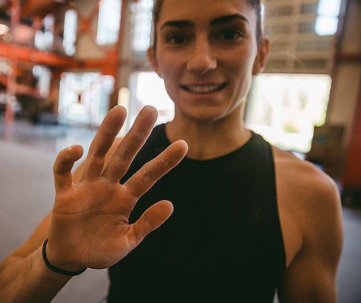 Kyra waving at camera