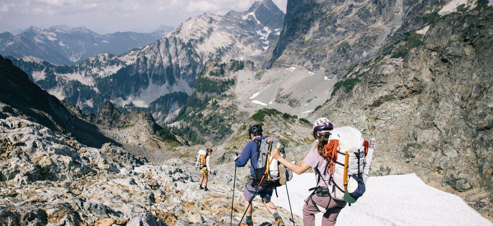Backpacking through the Northern Cascades.
