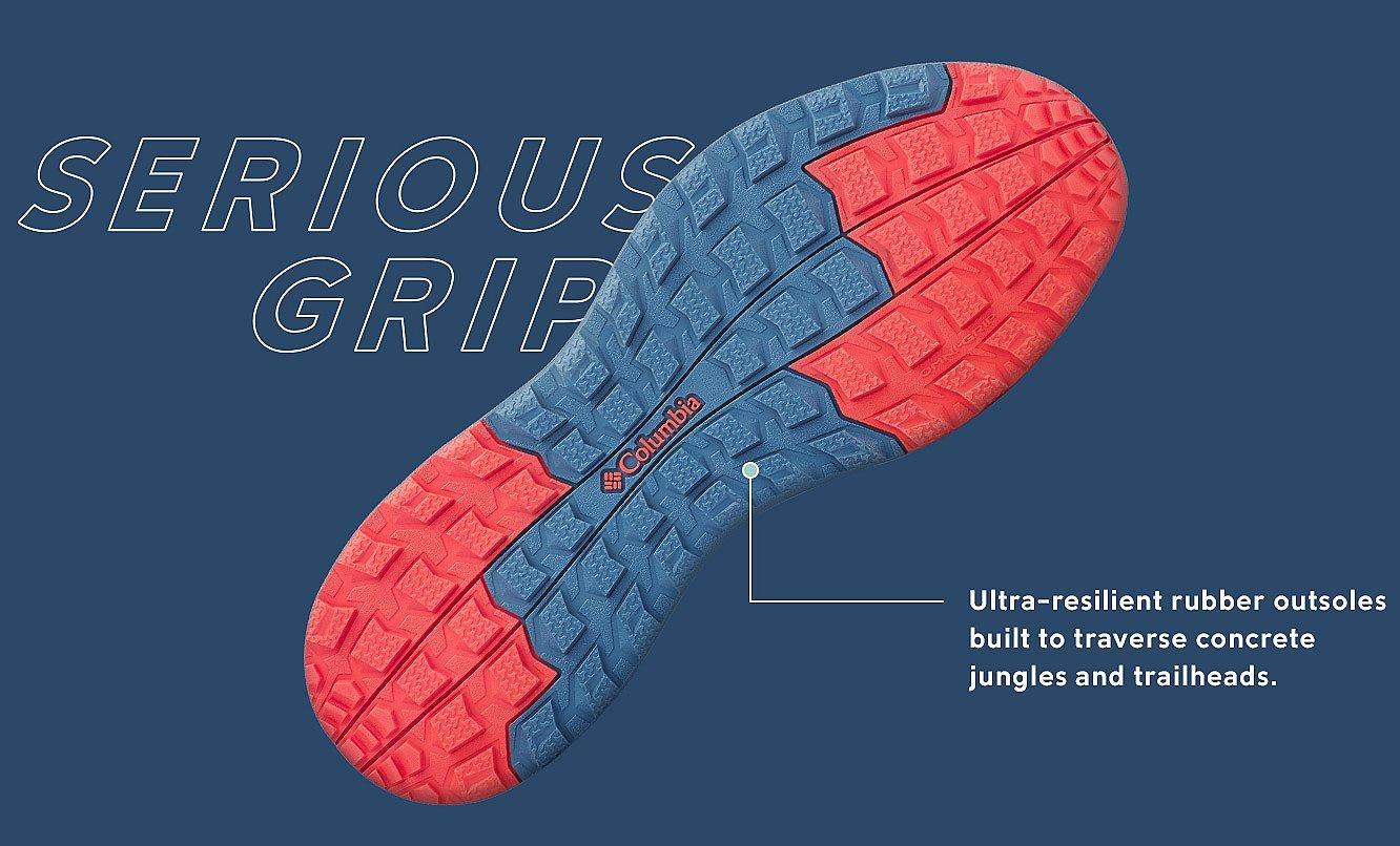 The sole of a SHFT shoe. Serious Grip.