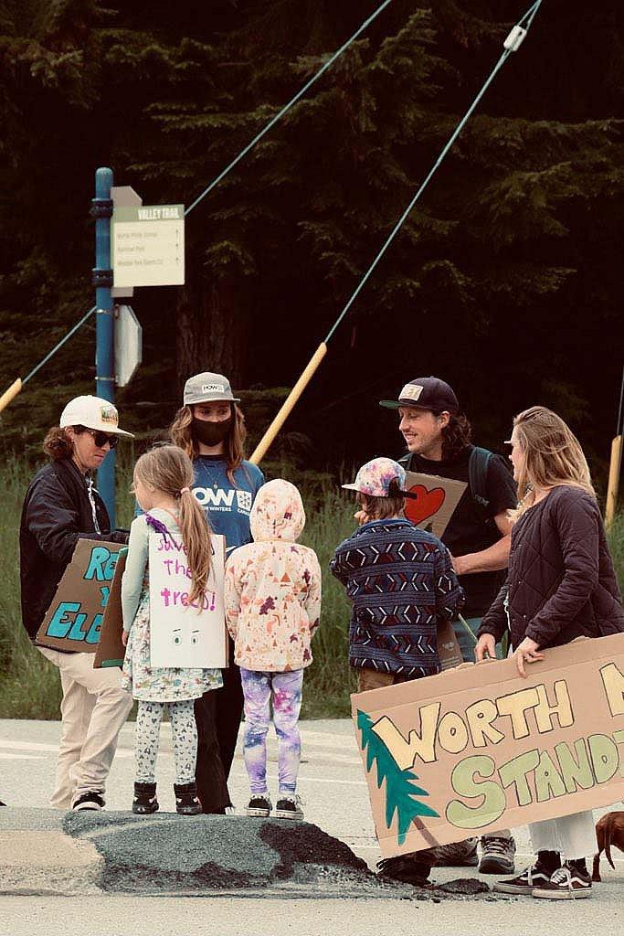 POW with young climate change protestors 