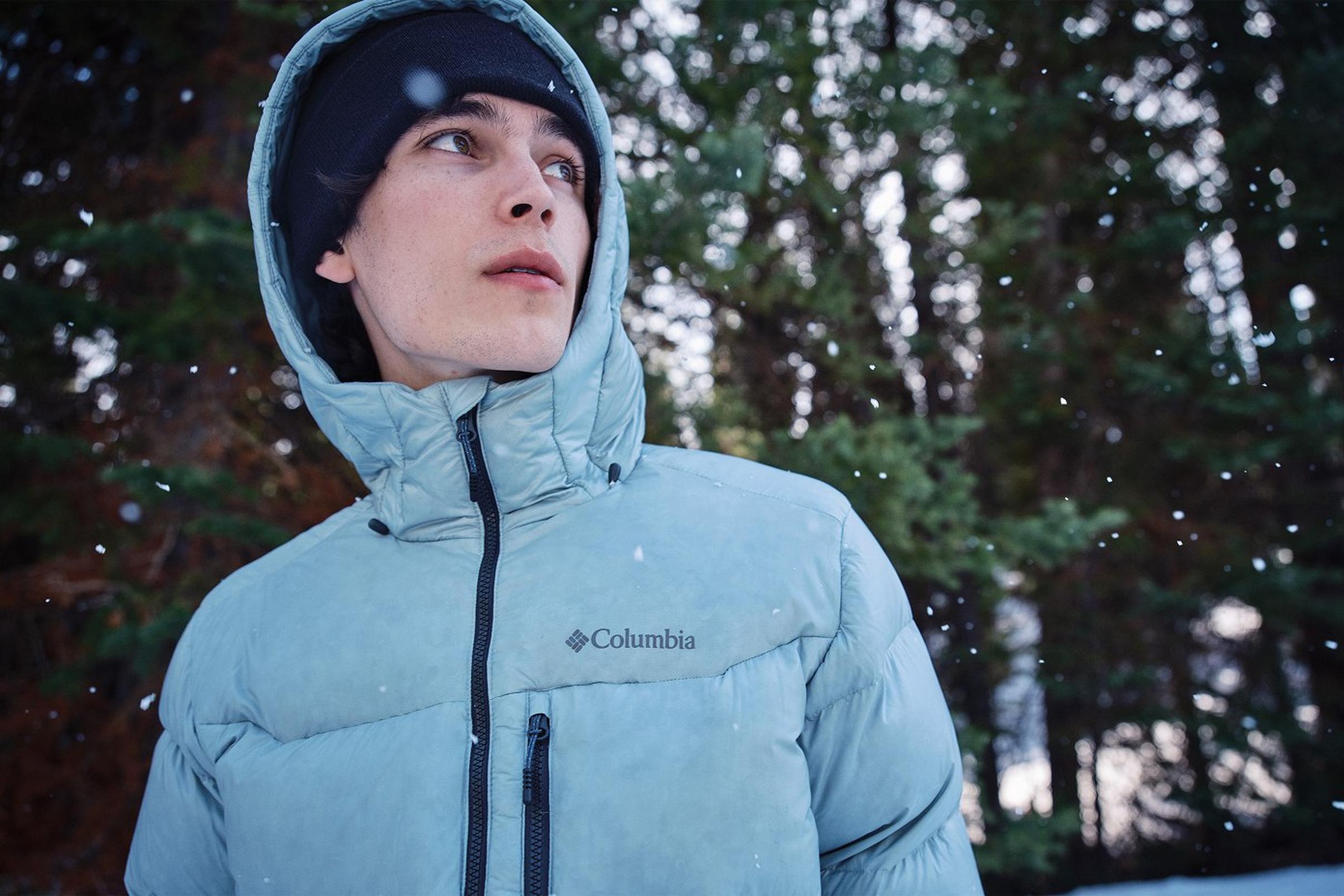 Men's Cloudview Down Hooded Jacket | Columbia