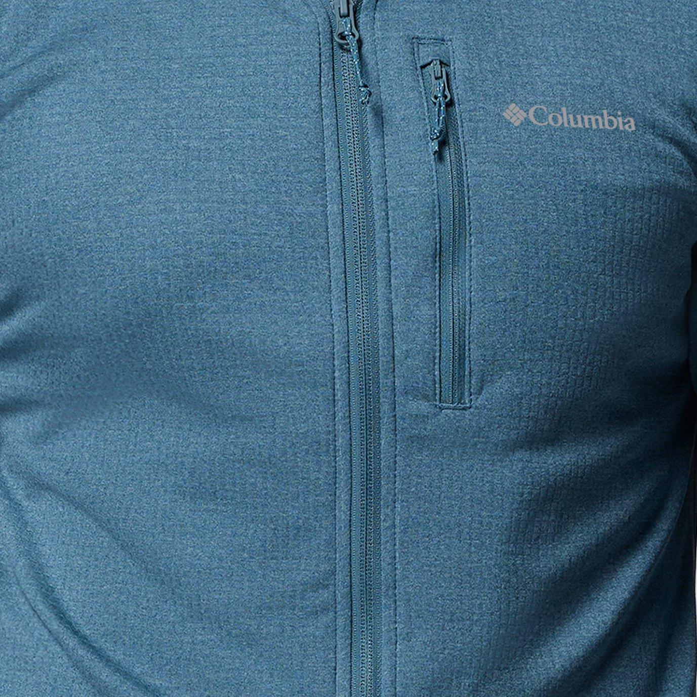 Close up of zippered pocket.