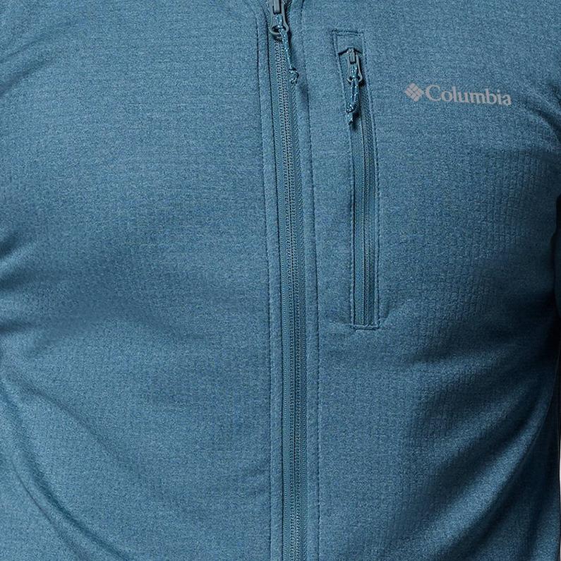 Close up of zippered pocket.