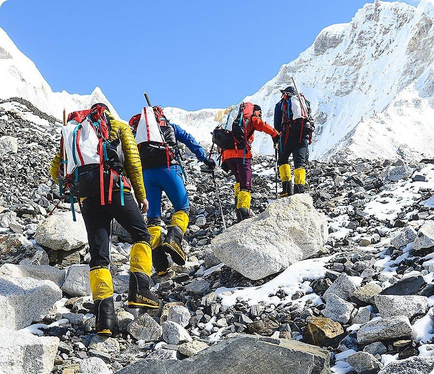 Mountaineering near Everest Base Camp
