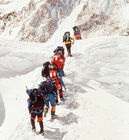 The unbound trust expedition teams have in each other as they inch their way up an 8,000-meter peak inspires the way we work together in the design process, encouraging a sense of partnership from start to finish. Because if we want to make gear for those climbing big mountains, we have to think like one. Image: MHW Archives.