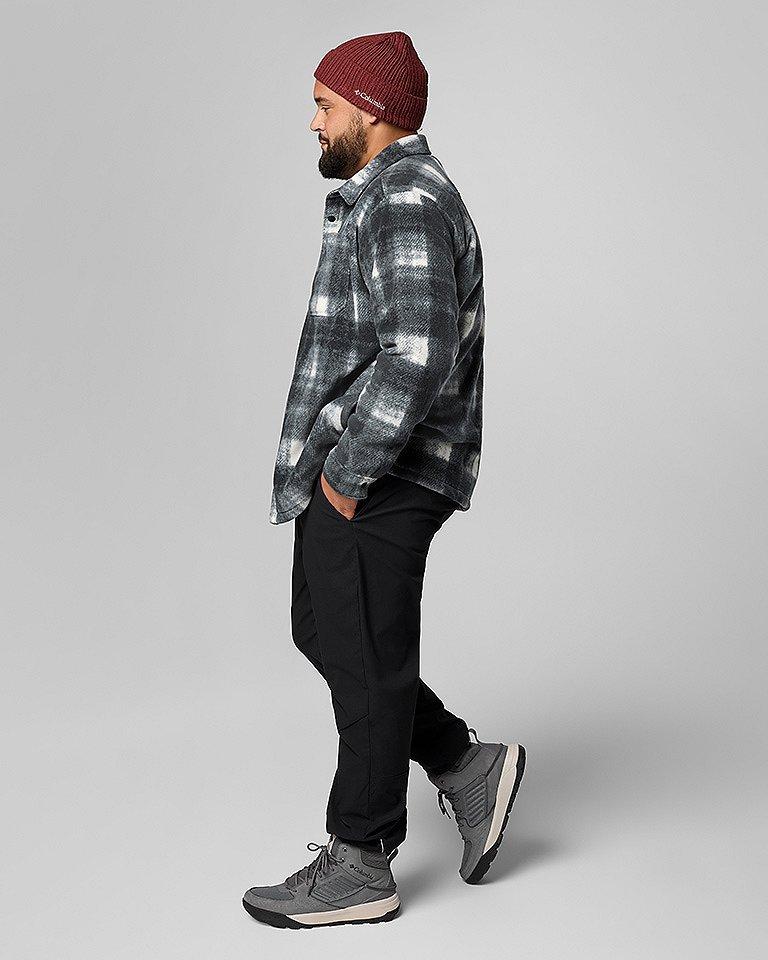 A man in a heavyweight flannel.