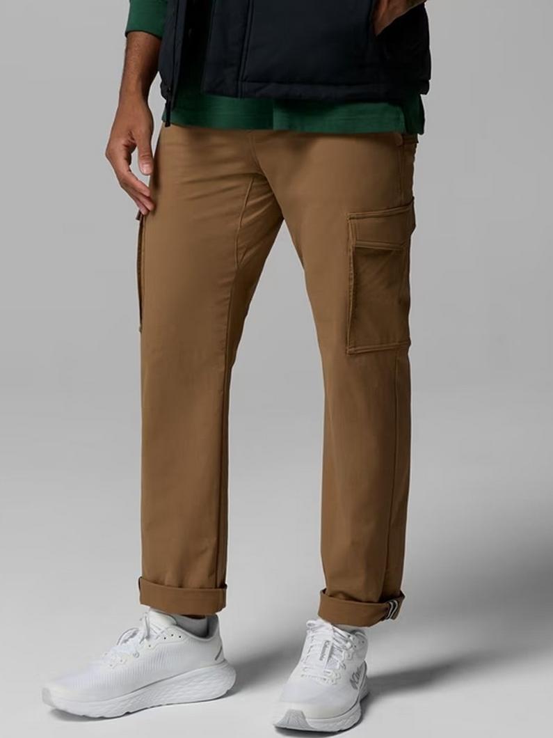 Man wearing ROC cargo pants.
