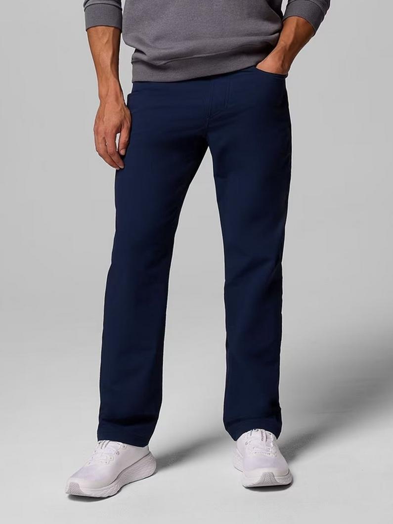 Man wearing ROC 5-pocket pants.