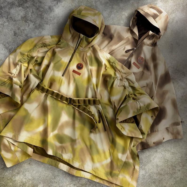 Assorted gear from the Columbia and Star Wars Endor Collection.