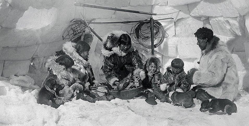 Historical photo of Inuits in Canada.