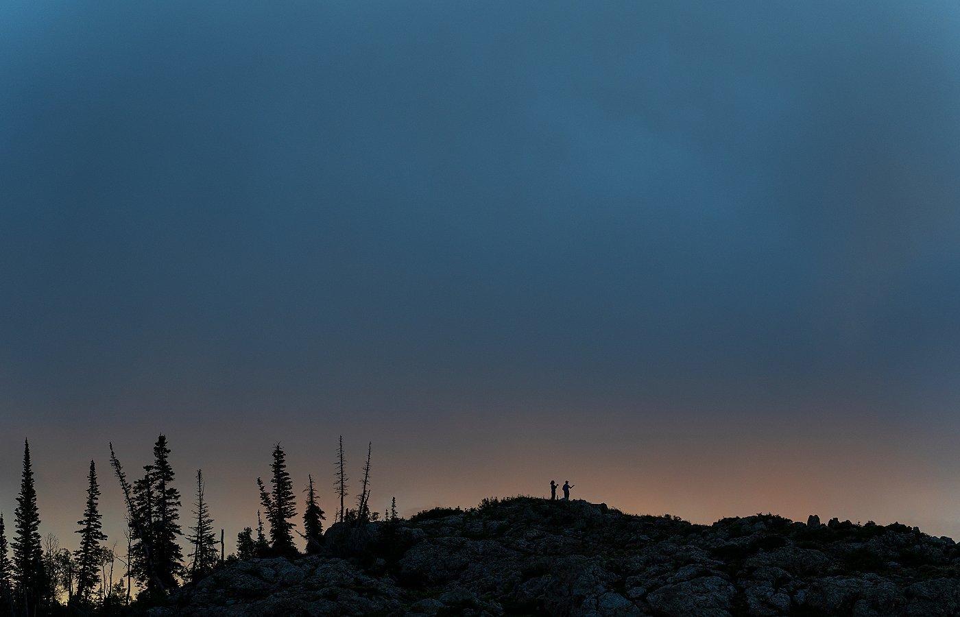 landscape at dusk
