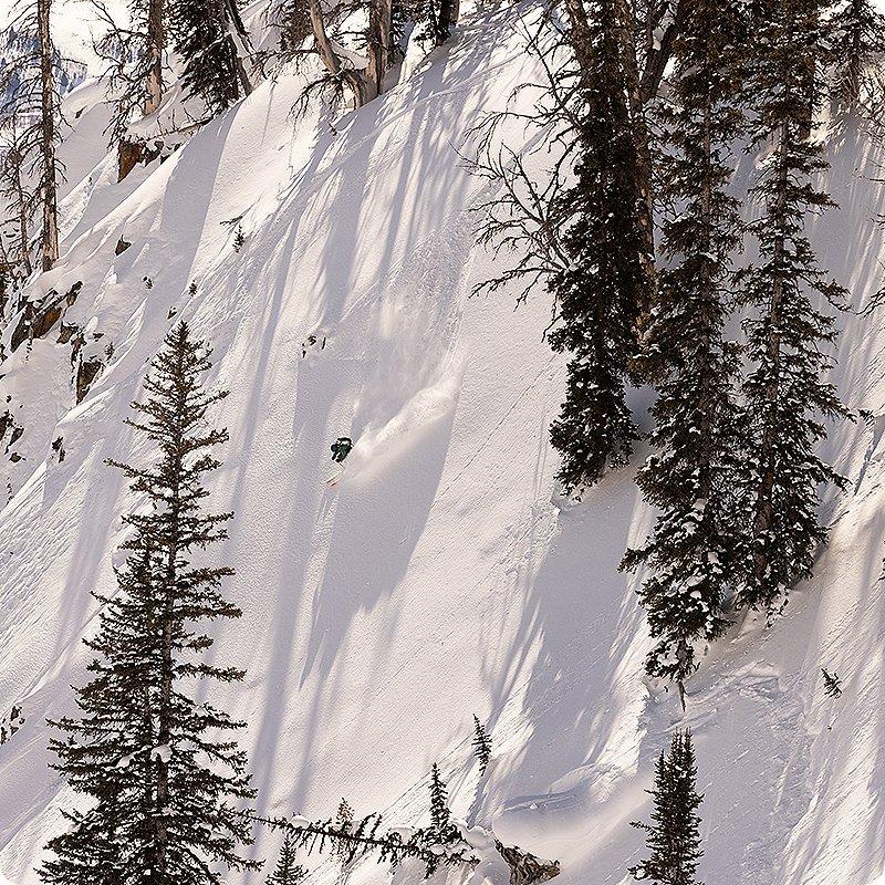 MHW Athlete Rachael skiing in the backcountry
