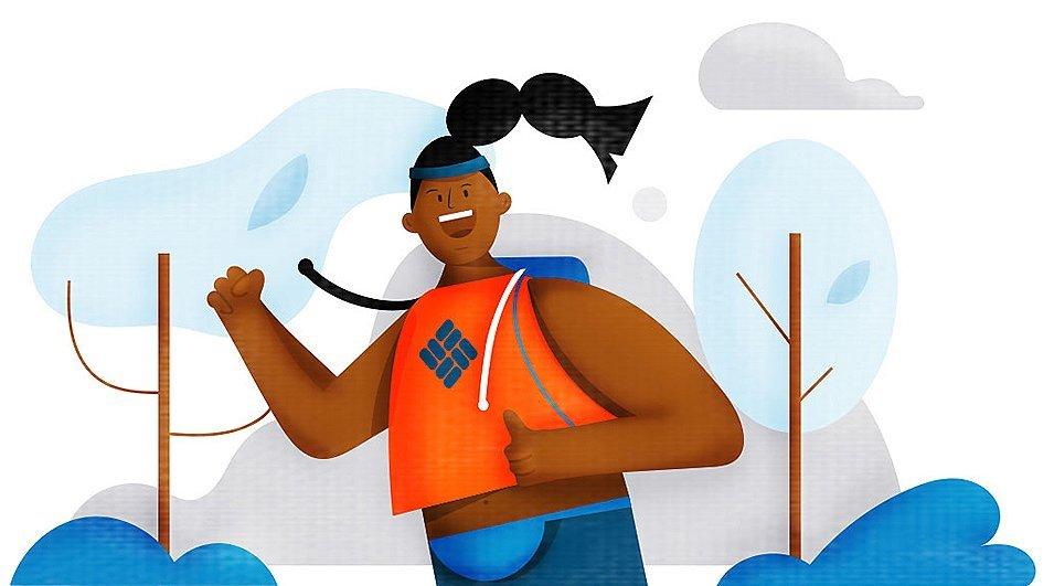 Illustration of a distance runner.