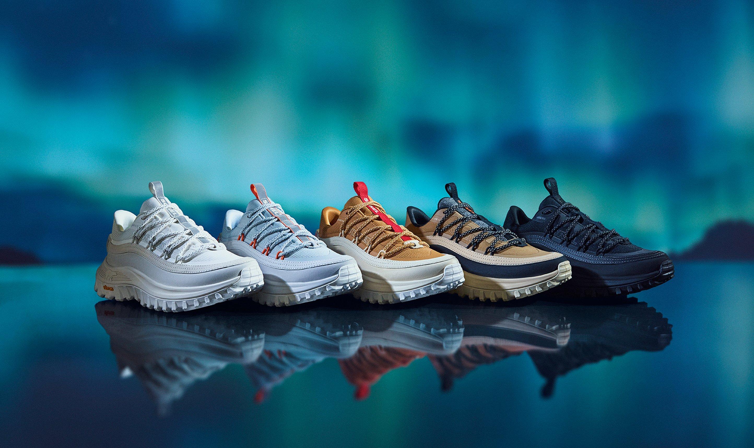 sorel callsign sneaker on an ice background