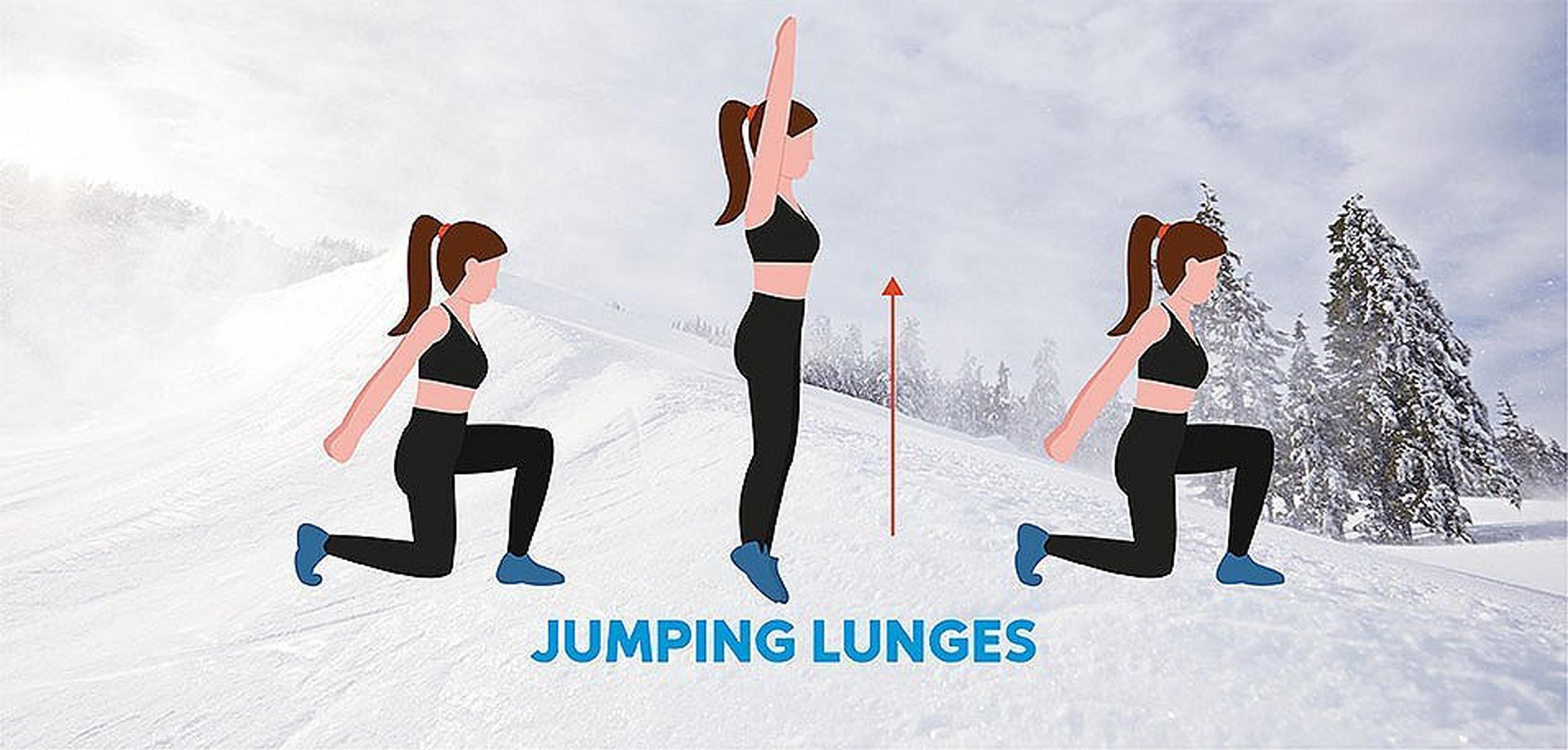 Jumping Lunges