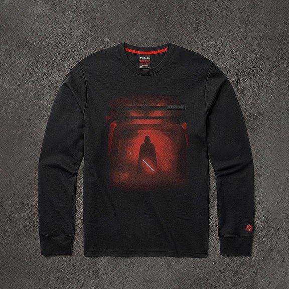 Close up of a Vader long sleeve shirt