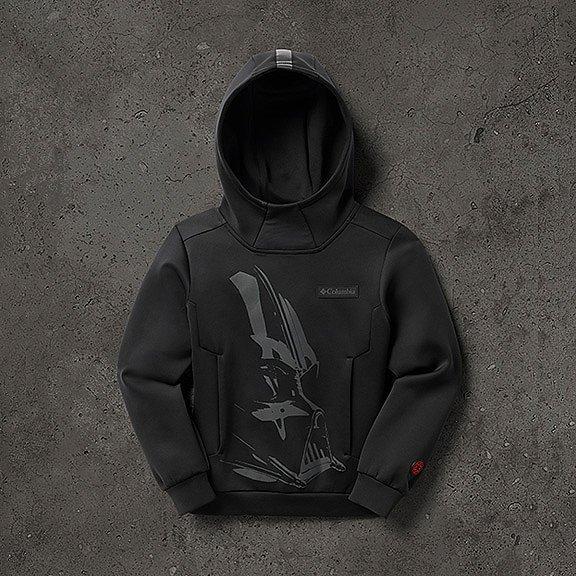 Close-up of a Vader hoodie for kids