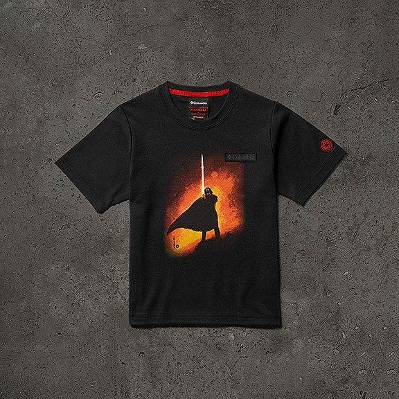 Close up of a Vader shirt for kids