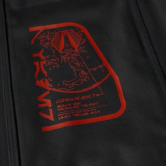 Graphic print with Fortress Vader and Aurebesh messages